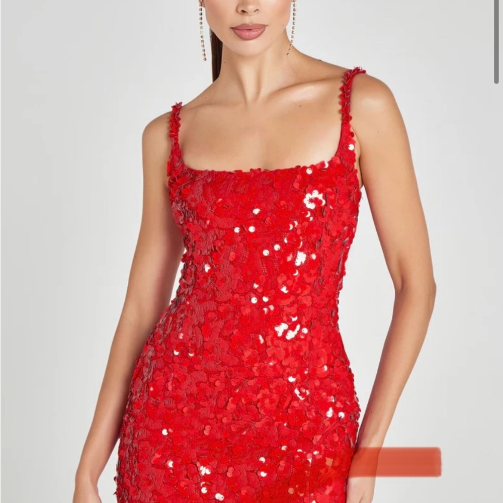 Red Sequin Dress